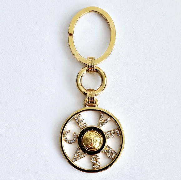 Versace Accessories - Versace Goldtone Bag Charm/Key Chain
